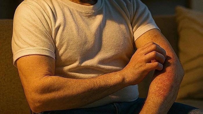  Ngứa da dai dẳng không rõ nguyên nhân cũng là biểu hiện có thể gặp ở người mắc bệnh thận mạn tiến triển. Ảnh: Shutterstock. 