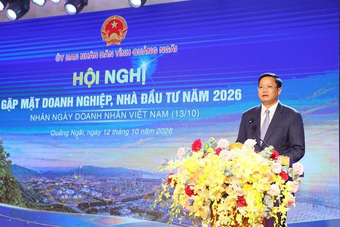 Chủ tịch UBND tỉnh Quảng Ngãi Nguyễn Đức Tâm phát biểu