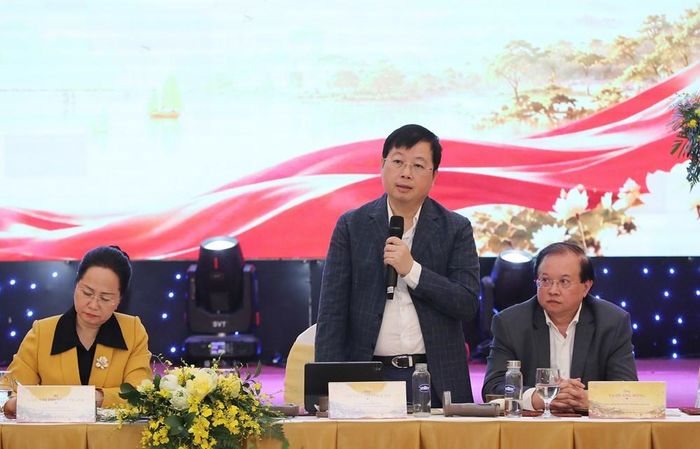 Tổng Giám đốc Đài Truyền hình Việt Nam Nguyễn Thanh Lâm phát biểu