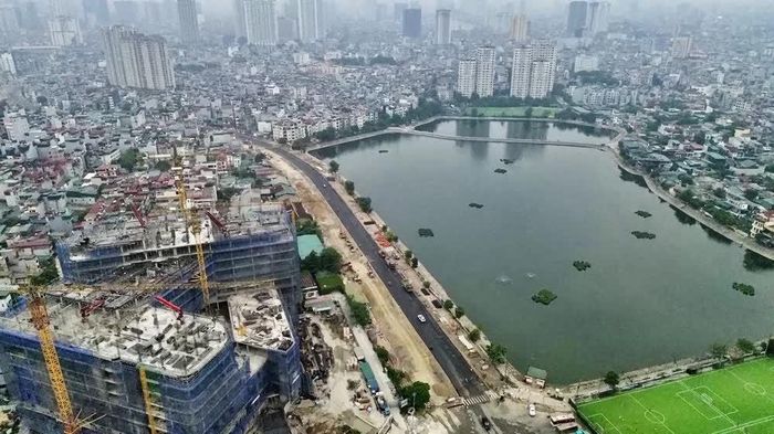 Đoạn tuyến Nguyễn Trãi - Đầm Hồng thông xe kỹ thuật ngày 10/10. Ảnh: Trần Việt - TTXVN