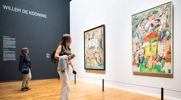 Hình ảnh tại cuộc triển lãm "Willem de Kooning at Work" ở Rijksmuseum