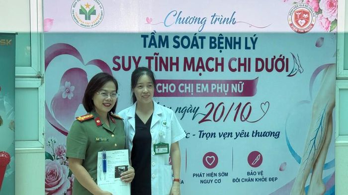 Chương trình khám tầm soát trong tuần lễ 12/10 - 16/10 dành cho các nữ cán bộ, nhân viên y tế. Ảnh:PV