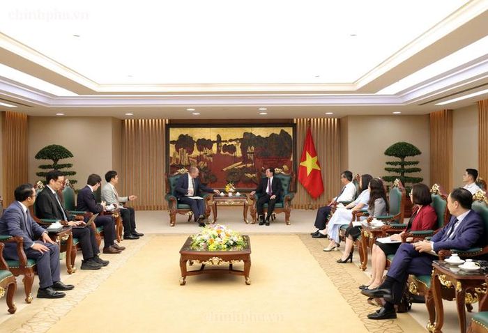 Tập đoàn Pasqal khẳng định coi trọng việc xây dựng quan hệ đối tác với Việt Nam, đồng thời mong muốn thúc đẩy hợp tác với Chính phủ và các ngành công nghiệp Việt Nam - Ảnh: chinhphu.vn/Gia Huy