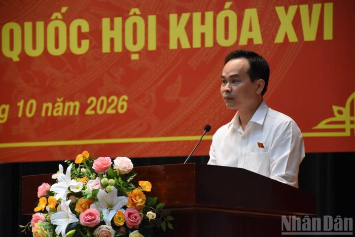 Đồng chí Nguyễn Duy Minh báo cáo nội dung Kỳ họp thứ hai, Quốc hội khóa XVI.