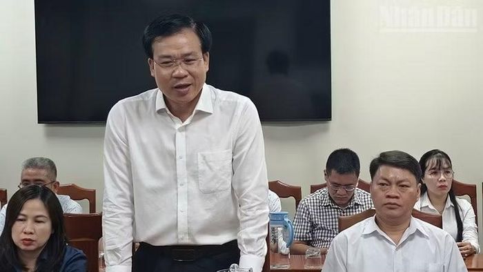 Tân Phó Trưởng Ban Tổ chức Tỉnh ủy Gia Lai phát biểu nhận nhiệm vụ.