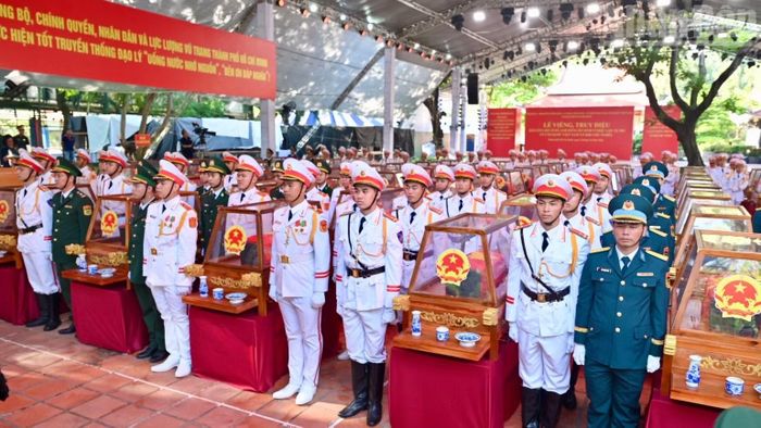 Các lực lượng tham buổi tổng duyệt.