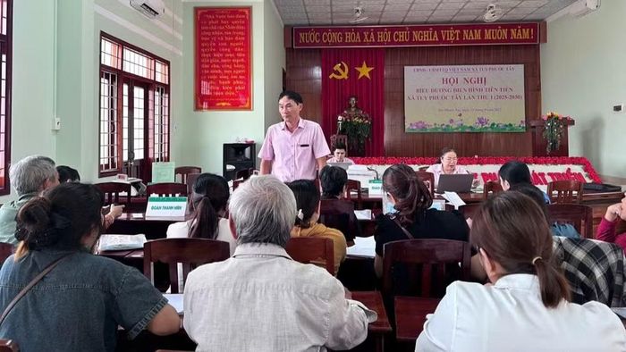 Ngân hàng chính sách xã hội Tuy Phước tích cực cho vay vốn tại mạng lưới điểm giao dịch xã.