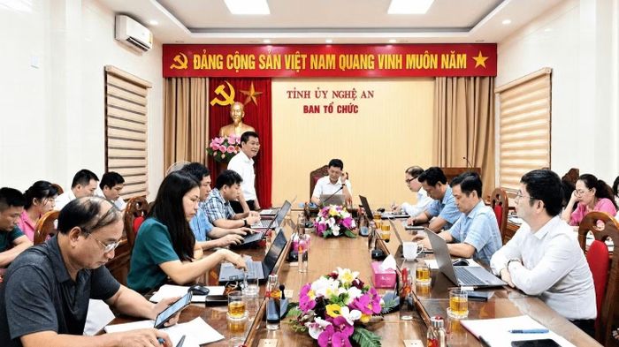 Ban Tổ chức Tỉnh ủy Nghệ An tổ chức Hội nghị quán triệt Kết luận số 02-TB/BCĐ, ngày 14/5/2026 của Ban Chỉ đạo chuyển đổi số ngành Tổ chức xây dựng Đảng. (Ảnh: VT)