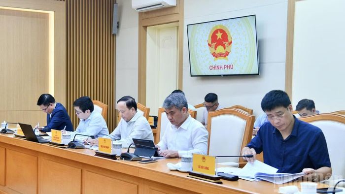  Lãnh đạo các bộ, ngành tham dự cuộc họp. (Ảnh: THANH GIANG) 