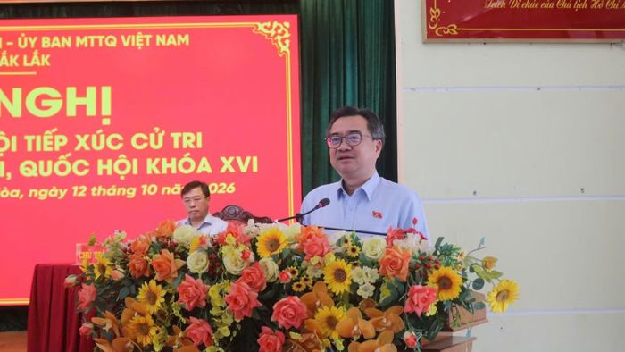 Đồng chí Nguyễn Thanh Nghị phát biểu tại Hội nghị. (Ảnh: Cộng tác viên)