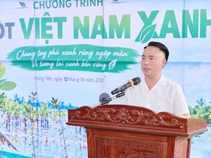Tiến sĩ Đào Xuân Hưng phát biểu tại buổi lễ. (Ảnh: XUÂN TÚ)