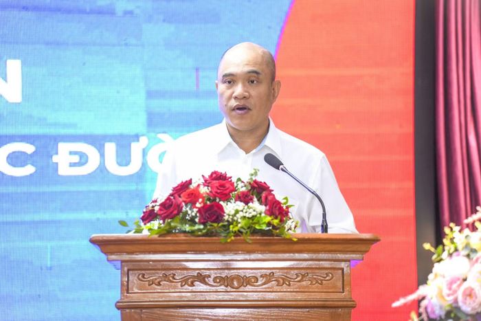 Đại tá Hà Văn Bắc, Phó Cục trưởng Cục An ninh mạng, Bộ Công an, phát biểu khai mạc. (Ảnh: Ban tổ chức cung cấp)
