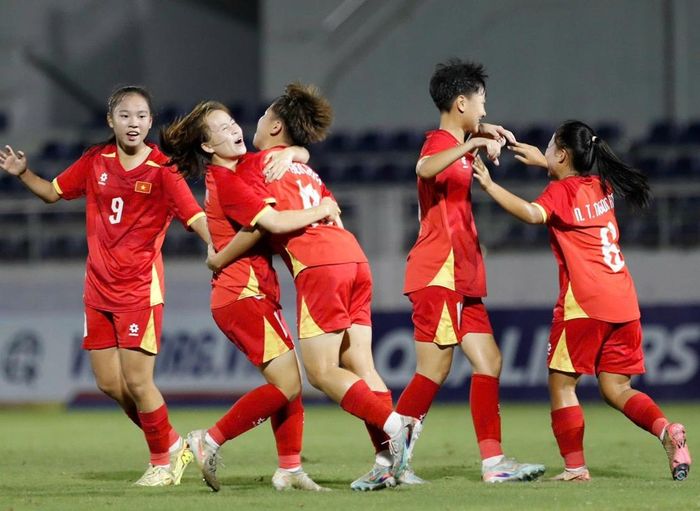 U17 nữ Việt Nam giành vé dự VCK U17 nữ châu Á 2027 Ảnh: VFF 