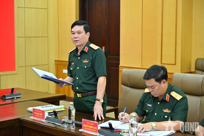 Trung tướng Bùi Công Chức phát biểu.