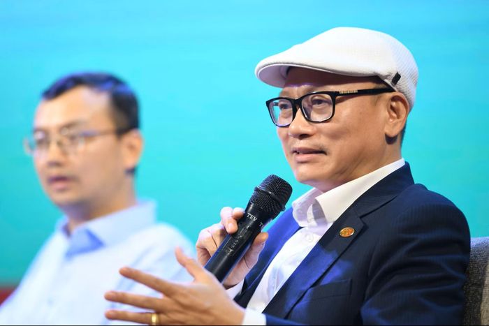  Thượng tá, TS Đào Trung Hiếu - chuyên gia tội phạm học, thành viên Hiệp hội An ninh mạng quốc gia. Ảnh: NHƯ Ý 
