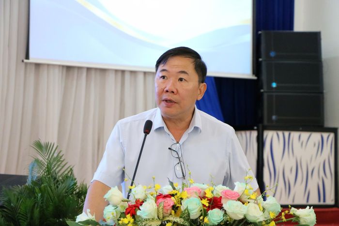  Ông Nguyễn Chí Nhân, Tổng Thư ký Hiệp hội Thuốc lá Việt Nam phát biểu tại hội thảo 