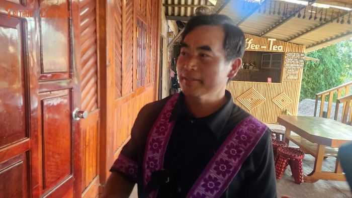 Anh Sùng A Lồng chia sẻ về hoạt động du lịch cộng đồng ở bản mình.