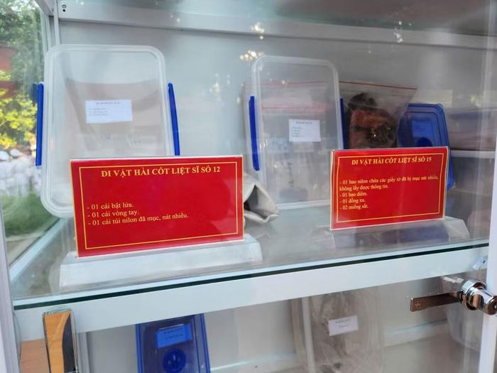 Nơi trưng bày di vật của Anh hùng liệt sĩ.