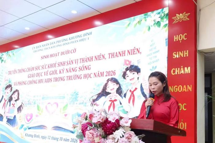 Chương trình truyền thông được Trạm Y tế phường Khương Đình lên kế hoạch tổ chức ở các trường trên địa bàn phường.