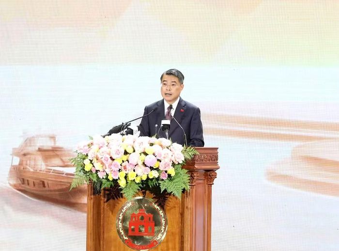 Thủ tướng Chính phủ Lê Minh Hưng phát biểu tại Hội nghị. Ảnh Đinh Chiến