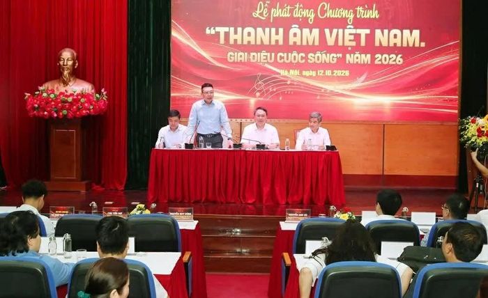 Toàn cảnh buổi họp báo. (Ảnh: Trần Huấn)