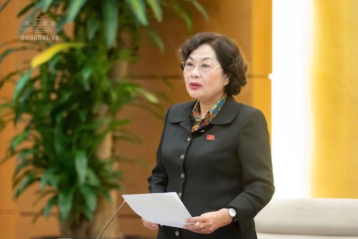 Phó Chủ tịch Quốc hội Nguyễn Thị Hồng phát biểu kết luận. Ảnh: QH.