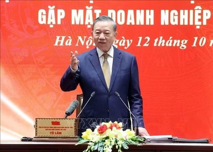 Tổng Bí thư, Chủ tịch nước Tô Lâm phát biểu. Ảnh: TTXVN