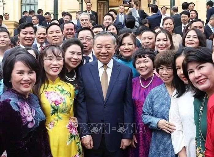 Tổng Bí thư, Chủ tịch nước Tô Lâm và các đại biểu tham dự. Ảnh: TTXVN