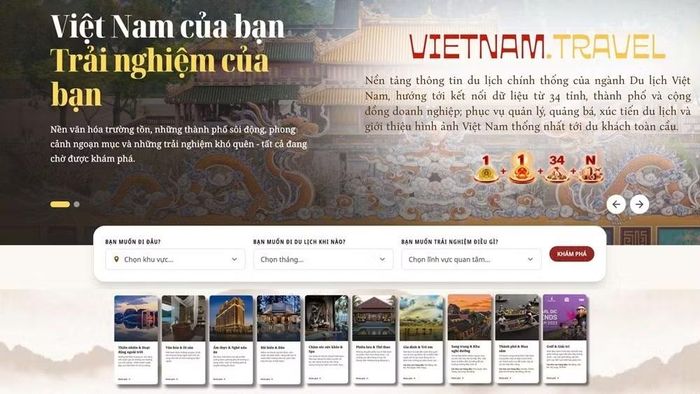 Sáng kiến Vietnam.Travel hình thành cửa ngõ du lịch số, ứng dụng dữ liệu và trí tuệ nhân tạo. Ảnh: Bộ VHTT&DL