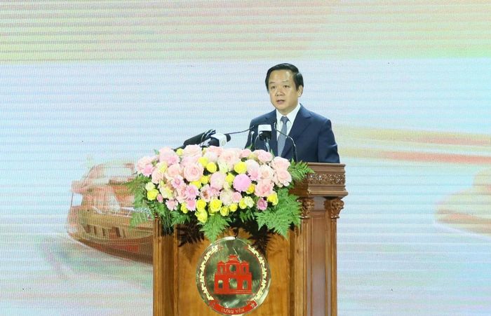 Bí thư Tỉnh ủy Hưng Yên Phạm Quang Ngọc phát biểu tại Hội nghị. (Ảnh ĐB)