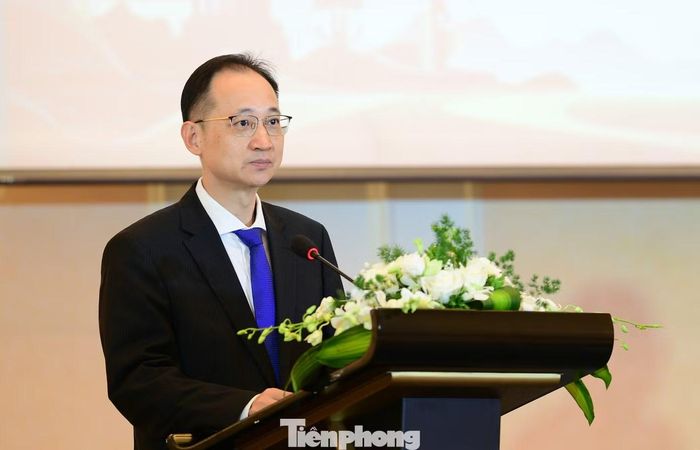 Ông Vương Quần phát biểu tại chương trình. Ảnh: Xuân Tùng