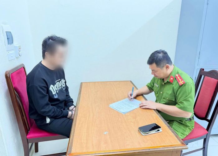 Tối tượng là Lê Ngọc Trí tại cơ quan Công an.
