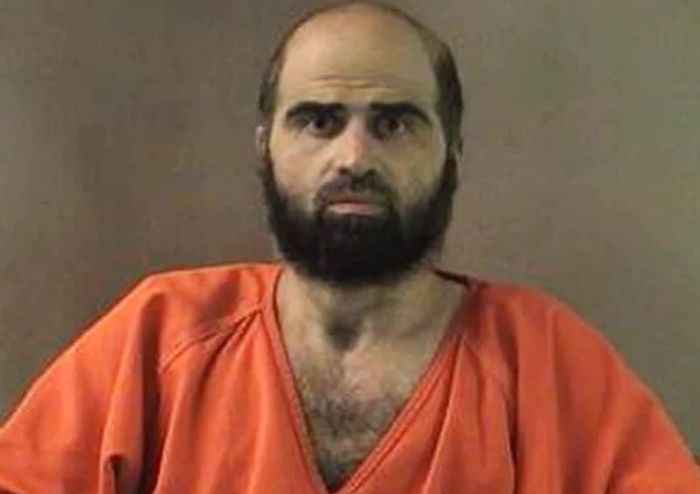 Cựu thiếu tá Nidal Hasan, từng là bác sĩ tâm thần trong Lục quân Mỹ sẽ bị xử tử vào ngày 3/12. Ảnh: Văn phòng Cảnh sát trưởng hạt Bell