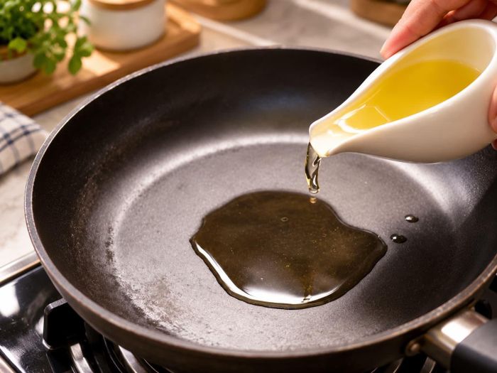 Làm nước màu bằng dầu ăn có thể bảo quản được lâu hơn. Ảnh: AI