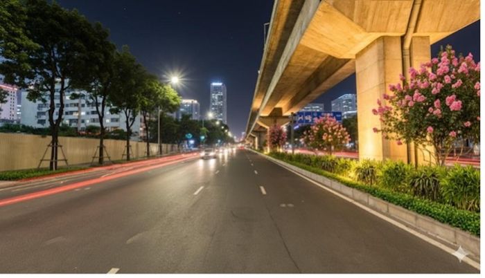 Hình ảnh đường Nguyễn Trãi hiện tại và sau khi thực hiện phương án cải tạo.