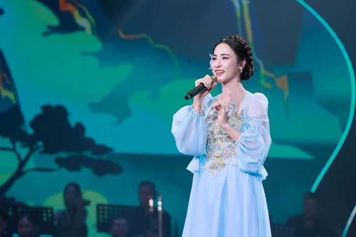  Thí sinh Hoàng Thu Hà tại Liveshow 2 Vòng chung kết Sao Mai 2026. (Ảnh: VTV) 