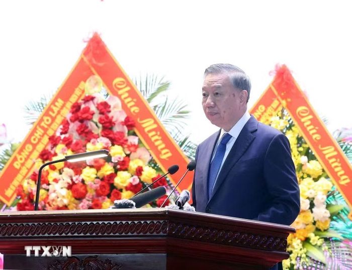 Tổng Bí thư, Chủ tịch nước Tô Lâm phát biểu chỉ đạo. (Ảnh: Thống Nhất/TTXVN)