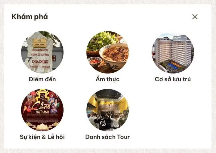 Đa dạng trải nghiệm khám phá Hà Nội trên nền tảng HanoiGo. (Ảnh chụp màn hình)