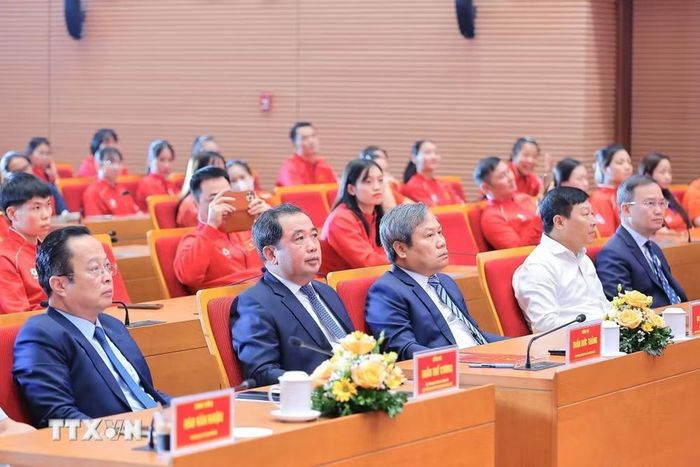 Các đại biểu tham dự Lễ tuyên dương. (Ảnh: Lê Đông/TTXVN)