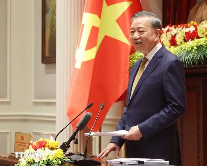 Tổng Bí thư, Chủ tịch nước Tô Lâm phát biểu. (Ảnh: Thống Nhất/TTXVN)