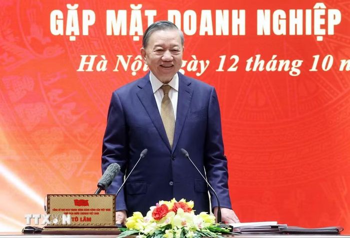 Tổng Bí thư, Chủ tịch nước Tô Lâm phát biểu. (Ảnh: Thống Nhất/TTXVN)