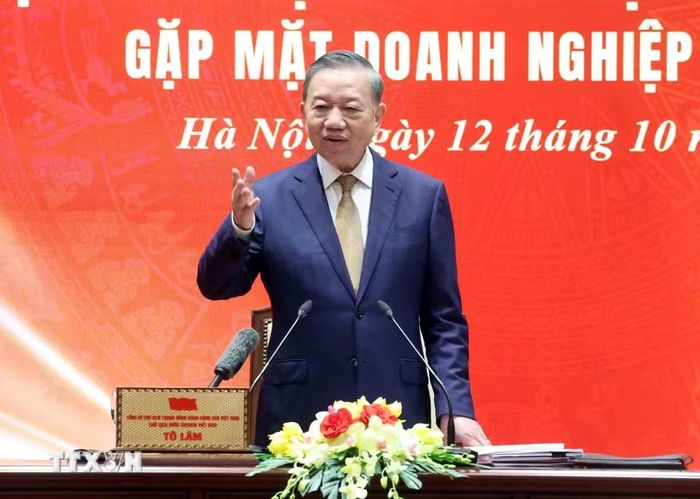 Tổng Bí thư, Chủ tịch nước Tô Lâm phát biểu. (Ảnh: Thống Nhất/TTXVN)