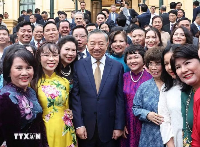 Tổng Bí thư, Chủ tịch nước Tô Lâm và các đại biểu tham dự. (Ảnh: Thống Nhất/TTXVN)