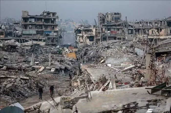 Quang cảnh khu vực Zeitoun, Gaza. Ảnh: THX/TTXVN phát