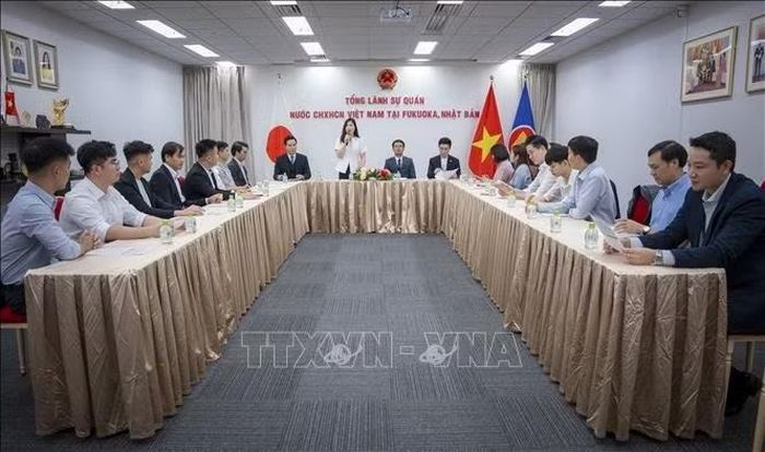 Bà Trịnh Thị Mai Phương, Tổng Lãnh sự Việt Nam tại Fukuoka, phát biểu tại sự kiện.