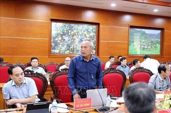Đại diện Ban quản lý dự án khu vực Hòa Bình phát biểu tại Hội nghị.