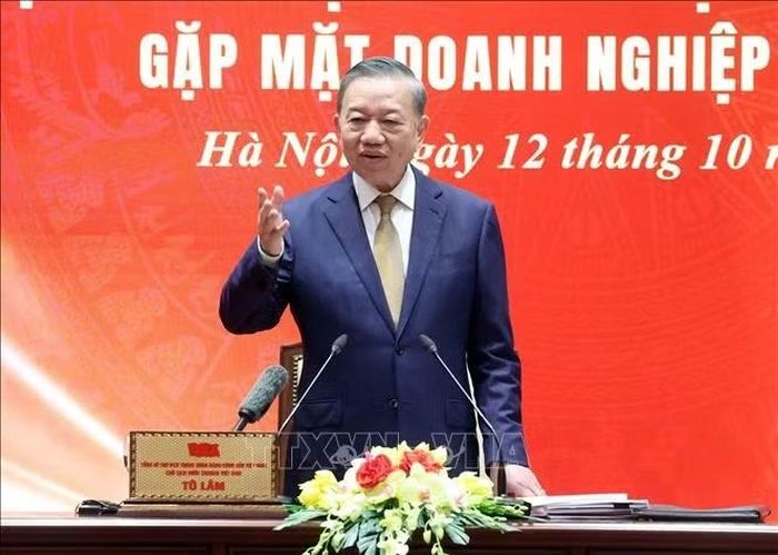 Tổng Bí thư, Chủ tịch nước Tô Lâm phát biểu. Ảnh: Thống Nhất/TTXVN