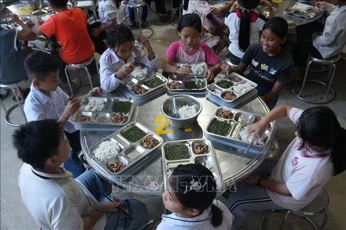 Từ tháng 3/2023, trường Phổ thông Dân tộc bán trú Tiểu học Lượng Minh chuyển sang mô hình bán trú. Trước đó, nhiều giáo viên vẫn tự nguyện ở lại chăm sóc, quản lý học sinh dù chưa được hưởng phụ cấp.