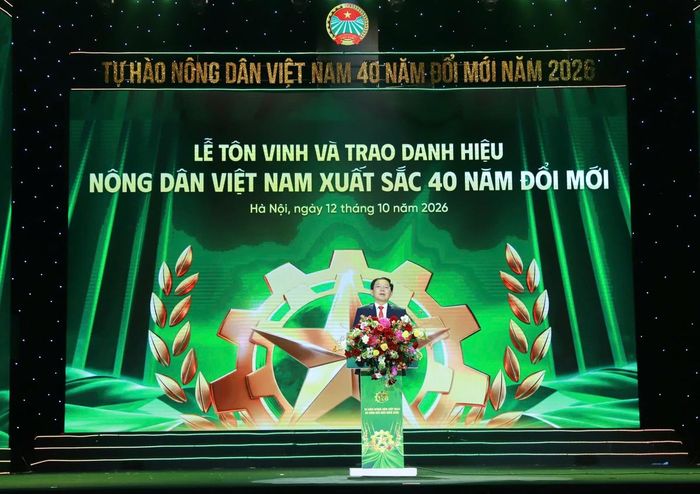 Ủy viên Trung ương Đảng, Phó Thủ tướng Chính phủ Hồ Quốc Dũng phát biểu tại Lễ tôn vinh