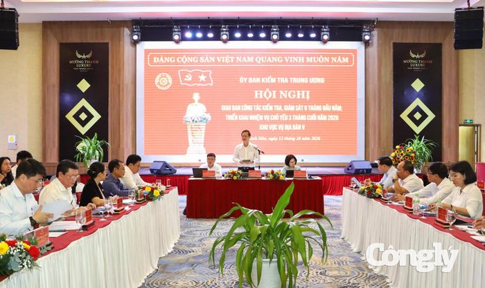 Ông Đoàn Anh Dũng, Ủy viên Trung ương Đảng, Phó Chủ nhiệm Ủy ban Kiểm tra Trung ương phát biểu kết luận.